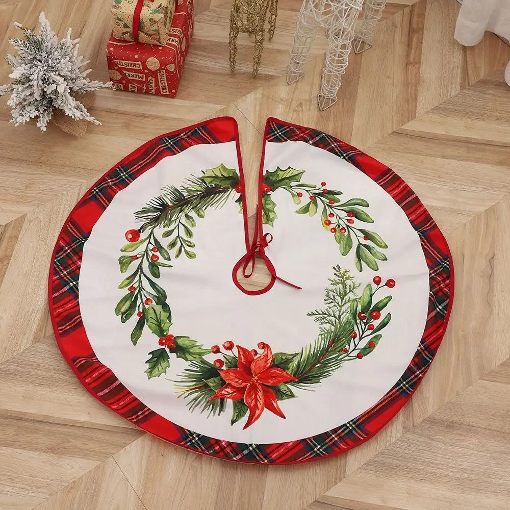 Monikäyttöinen joulukuusenalusmatto, pyöreä 90 cm, uudelleenkäytettävä näkymä 8